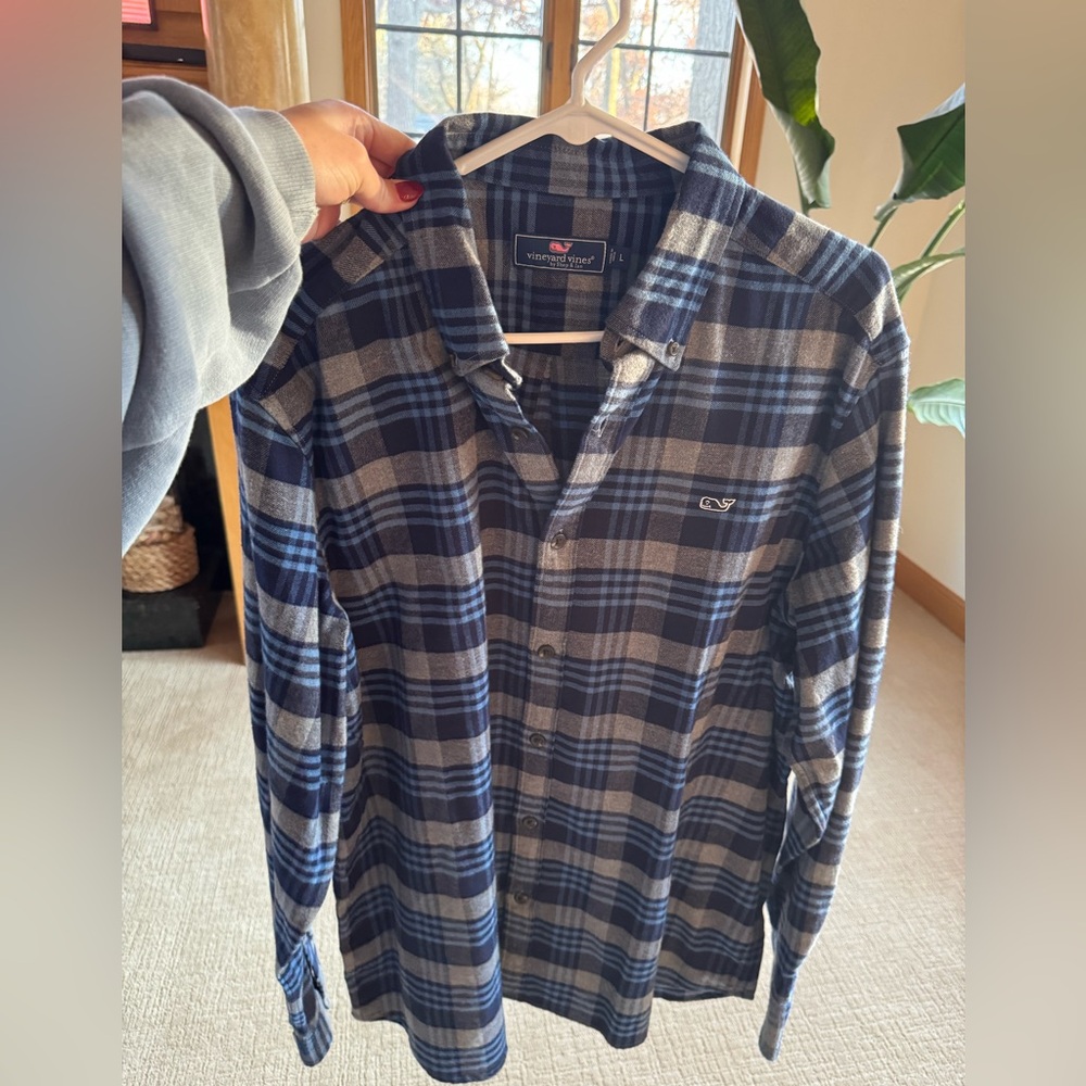 vineyard Vines plaid button down
